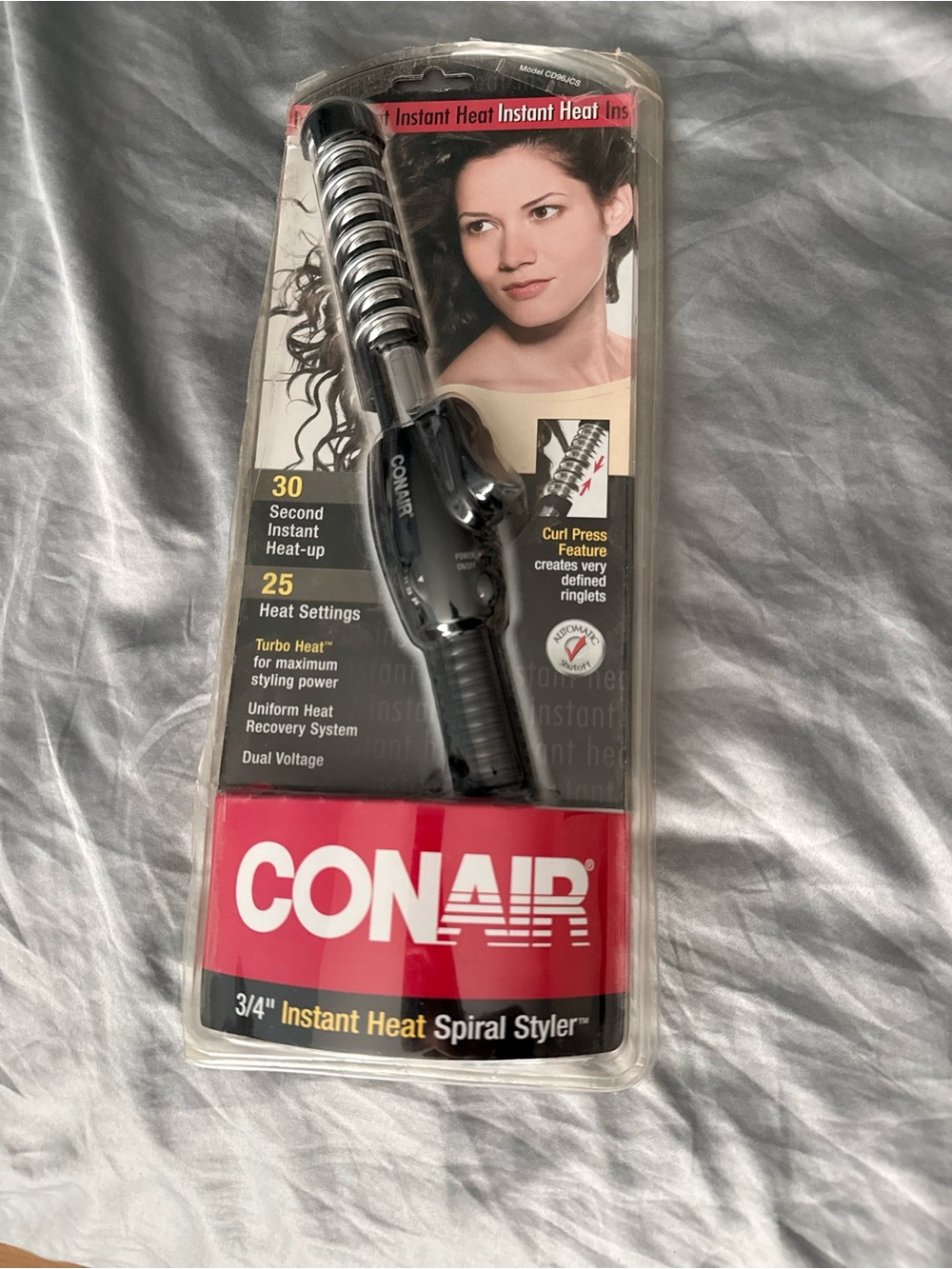 Conair 3/4" Instant Heat Spiral Styler - Black